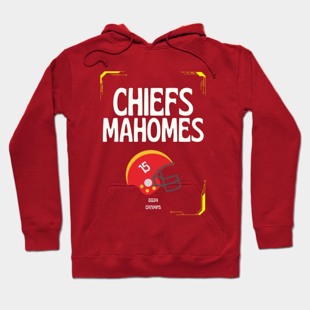 KANSAS CITY CHIEFS MAHOMES CHAMPIONS Hoodie by Lolane